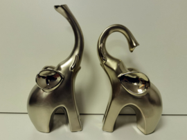 Olifant - 2 set - goud - Polyserin - 25cm