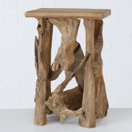 Bijzet/planten tafel - Tafel  - Hout -H57cm 38x28cm - Naturel
