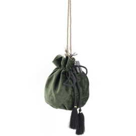 Tasje - Decoratie - Velvet - 30cm- incl kwastjes