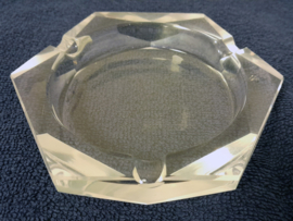 Asbak - Glas - 6 hoek - 10x10cx2m. - Ø11.5cm - Hoogte 2 cm
