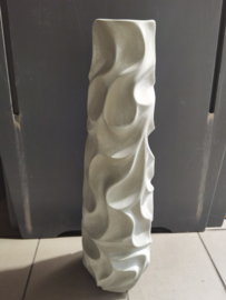 Vaas - Keramiek - Hoog  73cm - Ø 20cm - XL - Grijs