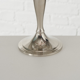 Kandelaar - 26 cm - Zilver - Aluminium - 5 kaars houders - Ø 22.5 cm