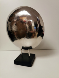 Decoratie - Rond ornament - Zilver .