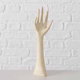 Juwelen standaard - Hand voor Sieraden - Juweel boom - Hand - Polyresin - 31 cm. - Beige