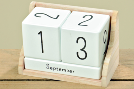 Blok kalender wit
