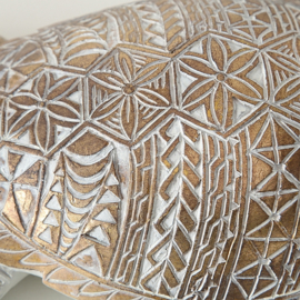 Schildpad- Polyserin- Goud - 42cm - Beeld - Decoratief - XL