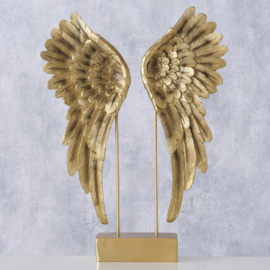 Engelvleugels - Decoratie - Goud - 38x27x7.5cm - Polyserin