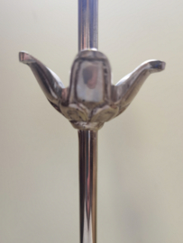 Lampvoet - Baroque - 55cm - 14cm - E-27 fitting - Zilver