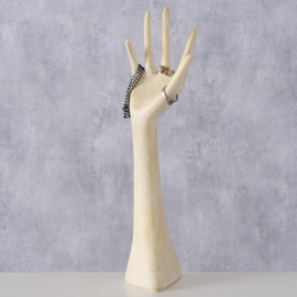 Juwelen standaard - Hand voor Sieraden - Juweel boom - Hand - Polyresin - 31 cm. - Beige