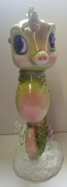 Zeepaard - Zeedier - XL - Groen - Keramiek - Funny -  21.5x17.5x48cm - Decoratie