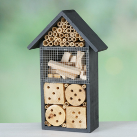 Insecten Hotel - 20x10x33cm - Hout - Zwart