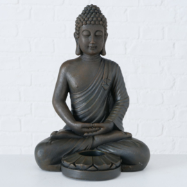 Buddha - Waxine houder - Bruin- 33cm - Boeddha