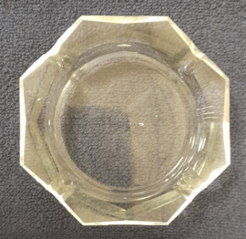 Asbak - Glas - 8 hoek - 10x10cx3m. - Ø11cm - Hoogte 3 cm