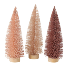 Boltze - Kerstboom - 3 set - Modern - 41xØ14cm - Hout