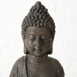 Boeddha - Windlicht - 44cm - Bruin