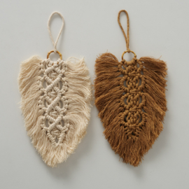 Decoratie kleed - 2 set - 25cm - Bruin - Créme