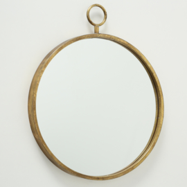 Spiegel - Industrieel - Rond - 66cm - Goud