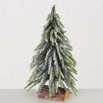 Boltze - Kerstboom - Kunststof - 33xØ20cm - Sneeuw - Hout