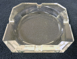 Asbak - Glas - Vierkant - 10x10cx2m. - Ø12cm - Hoogte 2 cm