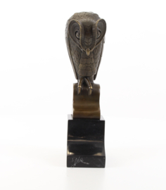 Minerva uil bronzen beeld