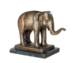 Bronzen Aziatische olifant beeld