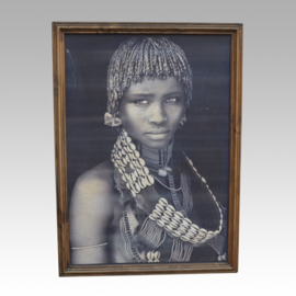 Acht Masai indianen schilderijen