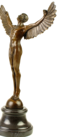 Bronzen god Icarus beeld