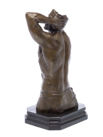 Mannelijke torso bronzen beeld