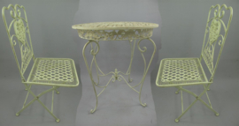 Bistro set antiek wit smeedijzer