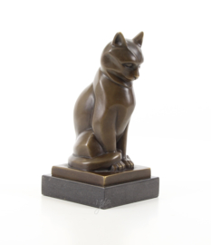 Ongelofelijk wij tafereel Bronzen kat of poes Altorf beeld | Bronze and More