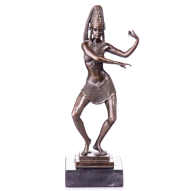 Art-deco danseres bronzen beeld