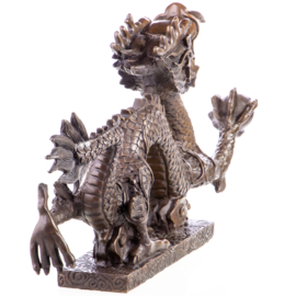 Chinees groot bronzen drakenbeeld