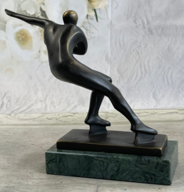 Schaatser brons beeld trofee