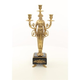 Empire goudbronzen kandelaars CL109