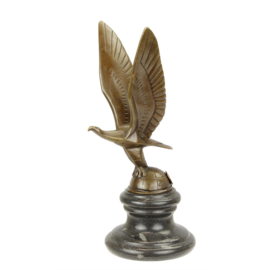 Auto mascotte adelaar brons beeld
