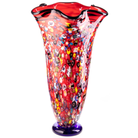 Grote glazen vazen in Murano stijl
