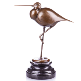 Grutto vogel bronzen beeld