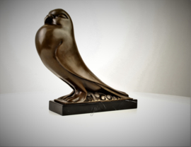 Bronzen Art Deco Altorf duif beeld