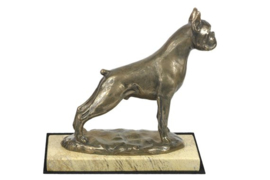 Bronzen boxer honden beelden