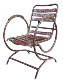 Art Nouveau stalenbuizen stoel