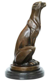Jachtluipaard of cheetah brons beeld