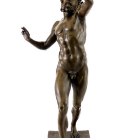 Bronzen dansende Faun beeld