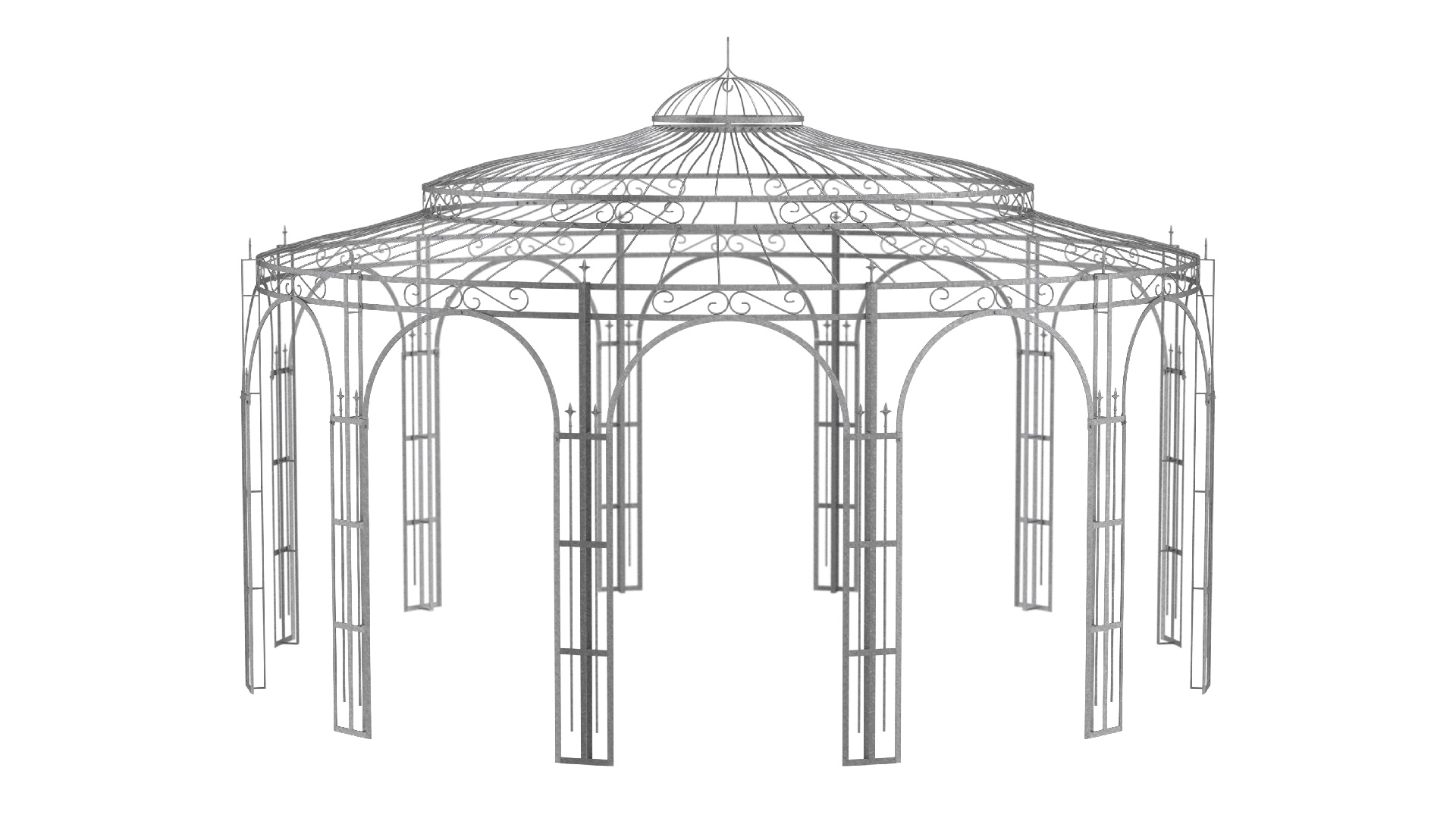Smeedijzeren paviljoen "Rome"