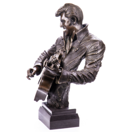 Groot Elvis Presley bronzenbeeld