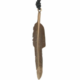 Bronzen adelaarsveerketting
