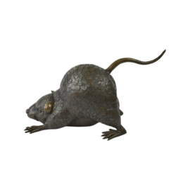 Bronzen rat beeld
