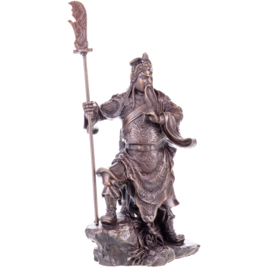 Aziatische Guan Yu bronzenbeelden