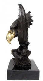 Arendskop bronzen beeld