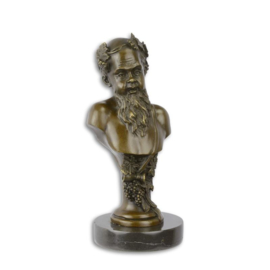 Bacchus god van de wijn brons beeld