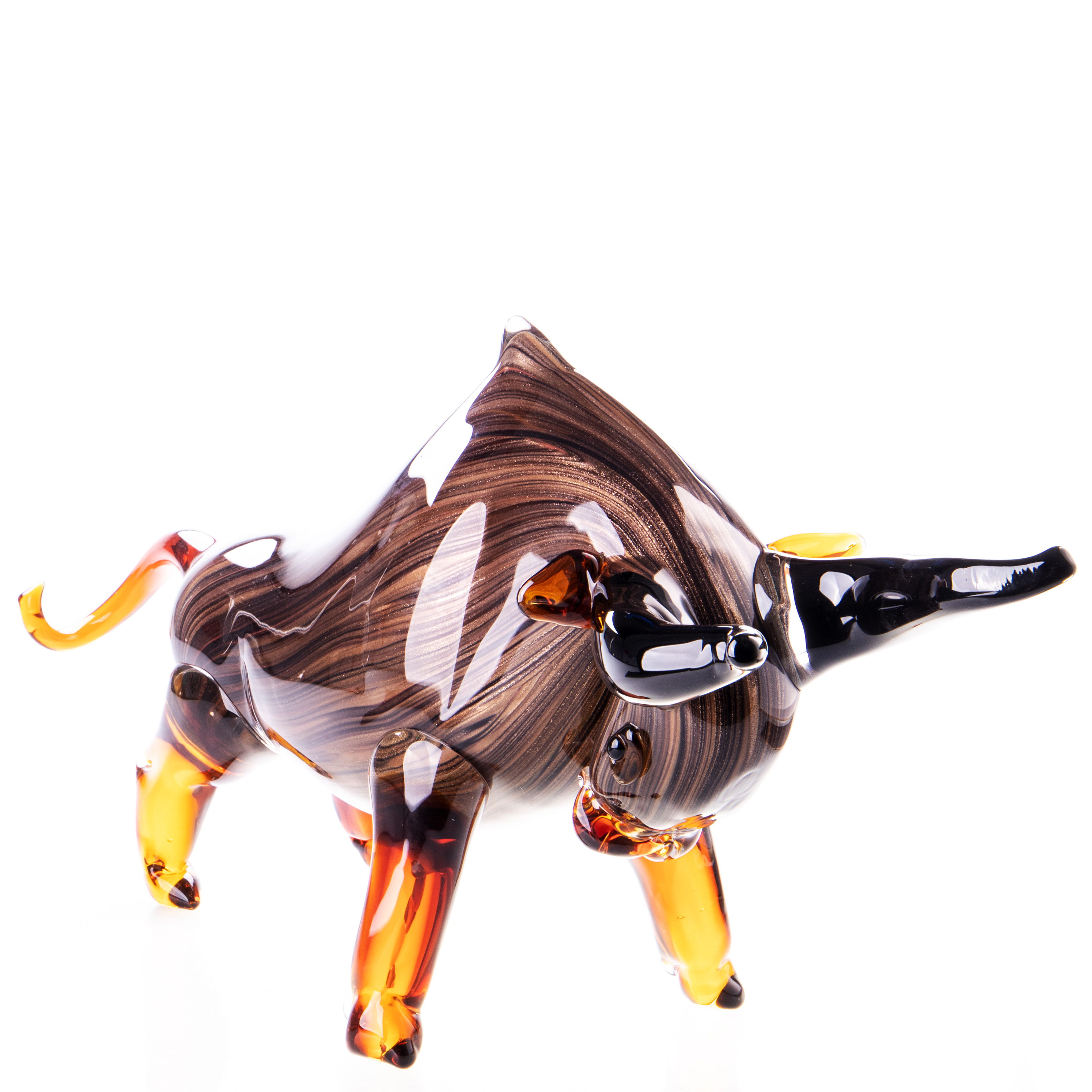 Murano stijl super grote glazen stier
